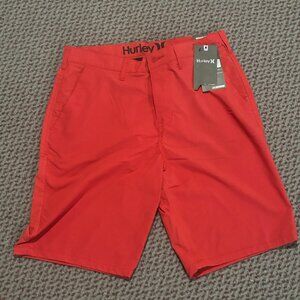 Hurley walking shorts size 32 red